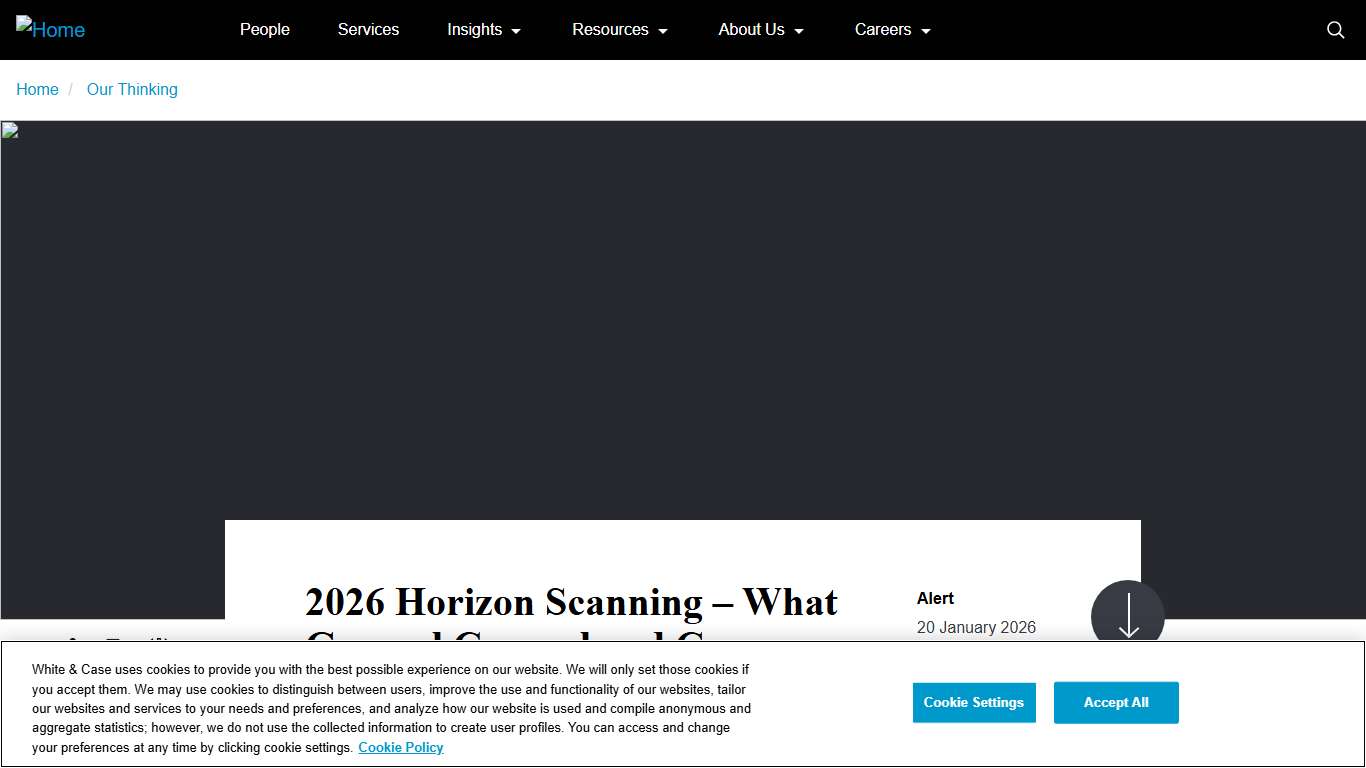 2026 Horizon Scanning – What General Counsel and Company Secretaries need to know for 2026 | White & Case LLP